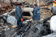 Aftermath of Russian drone attack on Odesa, March 4, 2025