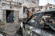 Aftermath of Russian drone attack on Odesa, March 4, 2025