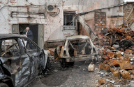 Aftermath of Russian drone attack on Odesa, March 4, 2025
