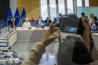European Commission Meeting with World Bank President at European Commission headquarters in Brussels, Belgium.