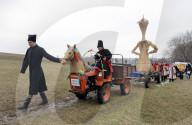 Butter Week celebration in Kyiv’s Pyrohiv Folk Museum