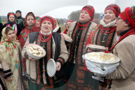 Butter Week celebration in Kyiv’s Pyrohiv Folk Museum