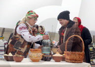 Butter Week celebration in Kyiv’s Pyrohiv Folk Museum