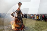 Butter Week celebration in Kyiv’s Pyrohiv Folk Museum