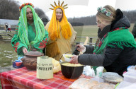 Butter Week celebration in Kyiv’s Pyrohiv Folk Museum
