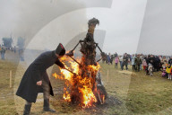 Butter Week celebration in Kyiv’s Pyrohiv Folk Museum