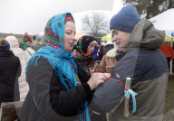 Butter Week celebration in Kyiv’s Pyrohiv Folk Museum