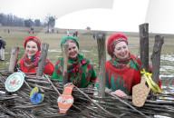 Butter Week celebration in Kyiv’s Pyrohiv Folk Museum