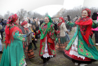 Butter Week celebration in Kyiv’s Pyrohiv Folk Museum