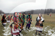 Butter Week celebration in Kyiv’s Pyrohiv Folk Museum