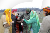 Butter Week celebration in Kyiv’s Pyrohiv Folk Museum