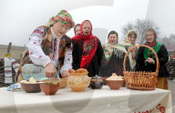 Butter Week celebration in Kyiv’s Pyrohiv Folk Museum
