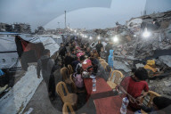 Gazans break Ramadan fast amidst rubble