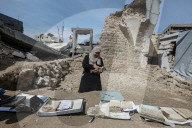 Gaza rescue team recovers manuscripts and antiquities from rubble