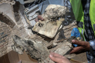 Gaza rescue team recovers manuscripts and antiquities from rubble