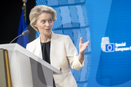 Press Conference After the EU Summit in Brussels, Belgium.