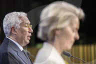 Press Conference After the EU Summit in Brussels, Belgium.