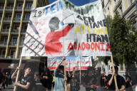 Students protest in Greece