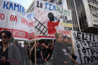 Students protest in Greece