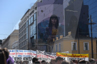 Students protest in Greece