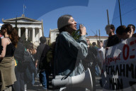Students protest in Greece