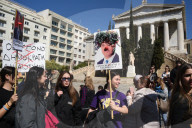 Students protest in Greece