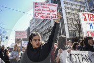 Students protest in Greece
