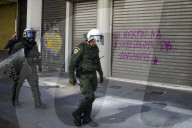 Students protest in Greece