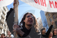 Students protest in Greece