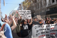 Students protest in Greece