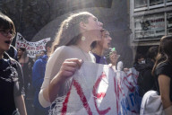 Students protest in Greece