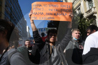 Students protest in Greece