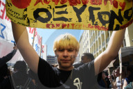 Students protest in Greece