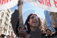 Students protest in Greece