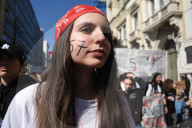 Students protest in Greece