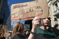 Students protest in Greece