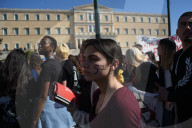 Students protest in Greece