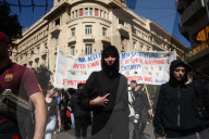 Students protest in Greece