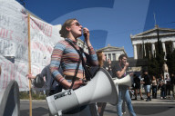 Students protest in Greece