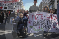 Students protest in Greece