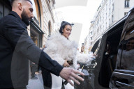 Georgina Rodriguez en marge de la Paris Fashion week (PFW)
