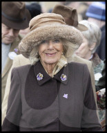 ROYALS - Queen Camilla on day two of the Cheltenham Festival