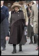 ROYALS - Queen Camilla on day two of the Cheltenham Festival