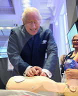King Charles at Royal College of Nursing event in London, UK.