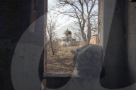 Aftermath of Russian occupation of Mala Komyshuvakha village in Kharkiv