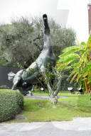 The horse symbol of Rai at the Rai Headquarters Viale Mazzini.