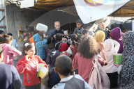 Food distribution in Gaza