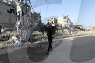 Gazans daily life amidst rubble