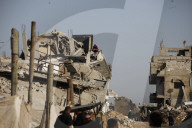 Gazans daily life amidst rubble