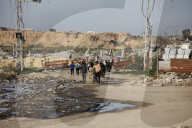 Gazans daily life amidst rubble